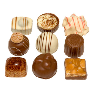 Luxe ambachtelijke Bonbons melk en wit